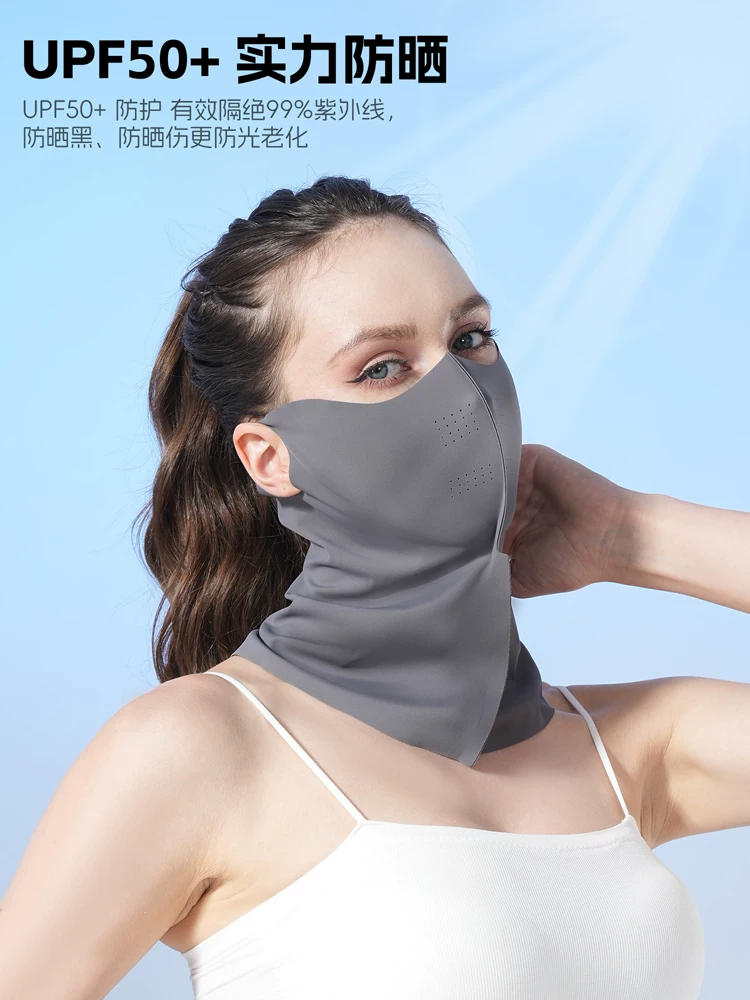 Khẩu trang chống nắng cho nữ, chống nắng mùa hè, khẩu trang thể thao bằng lụa băng thoáng khí