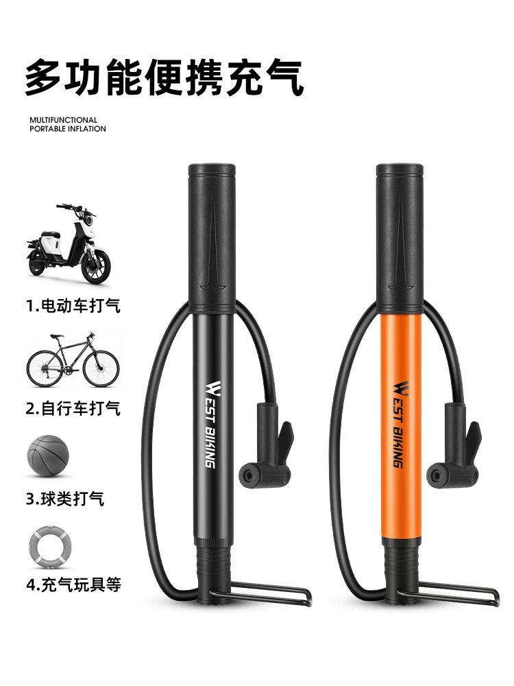 Máy bơm hơi West Rider dành cho xe đạp, phổ biến để sử dụng tại nhà, bóng rổ, xe đạp, xe đạp điện, ống khí di động.