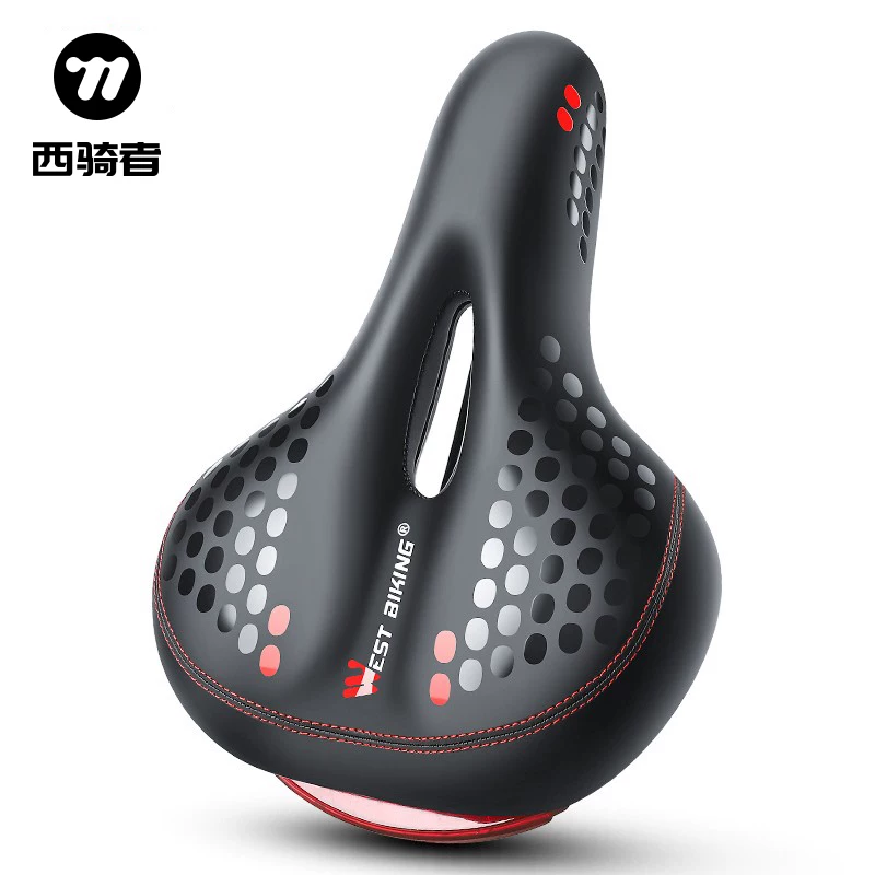 Đệm ngồi xe đạp West Rider siêu mềm, thoải mái, hấp thụ sốc, mút dày, phụ kiện ghế xe đạp đa năng