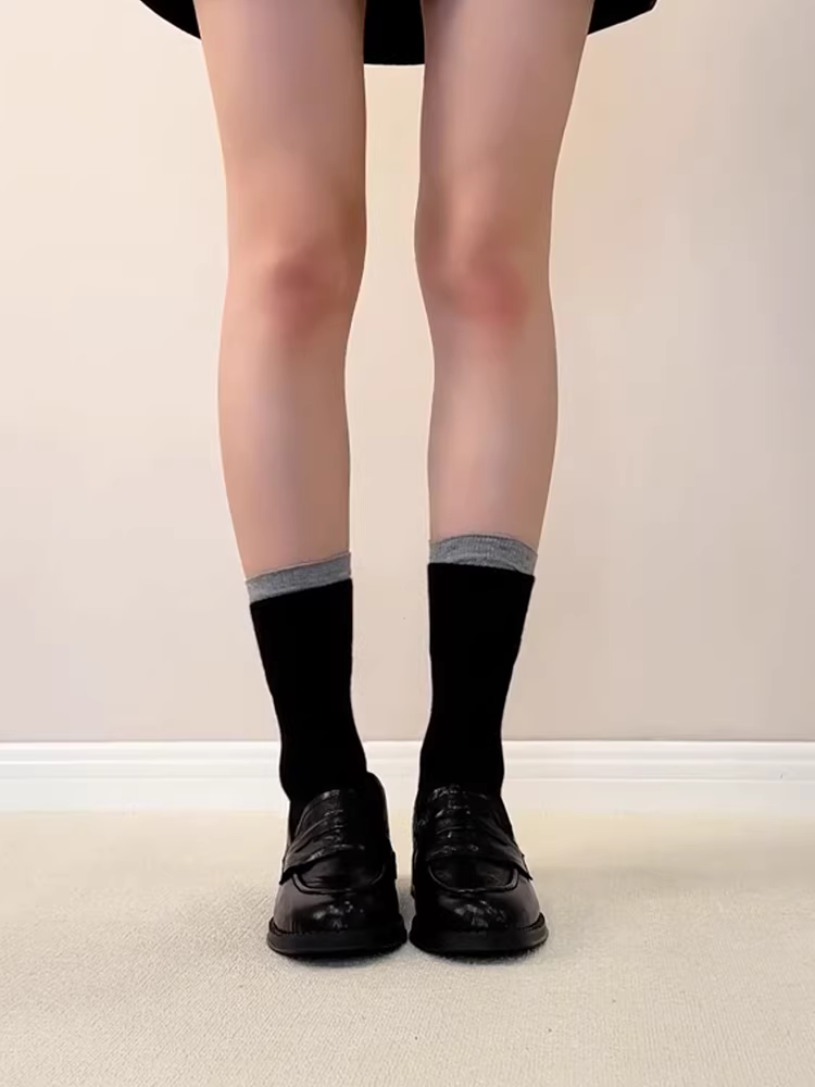 Phiên bản da cừu ~ Giày lười da thật phong cách cổ điển của Anh, giày da nhỏ đế mềm mũi tròn kiểu dáng thanh lịch