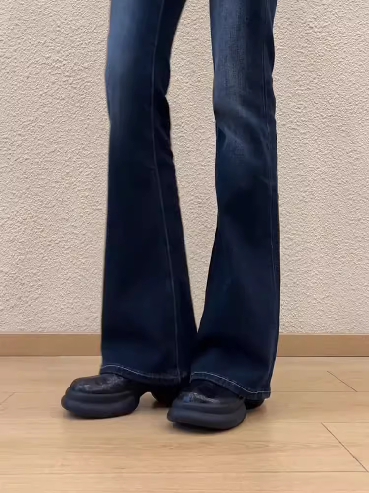 Phiên bản da cừu ~ Giày lười đế dày thời trang dành cho phụ nữ nhỏ nhắn, giày da thật kiểu dáng đa năng kiểu Anh, giày da nhỏ kiểu Anh