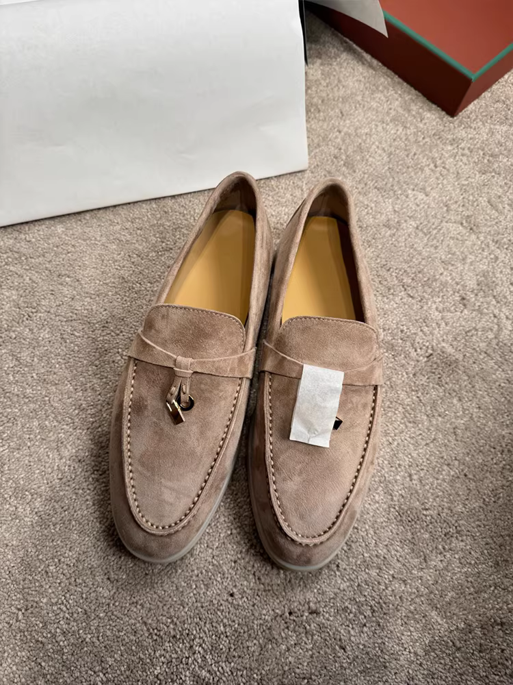 Phiên bản da cừu ~ giày lười da thật mờ kiểu cổ điển, giày lười dành cho nữ, giày đế dày kiểu Anh, giày đơn nhỏ