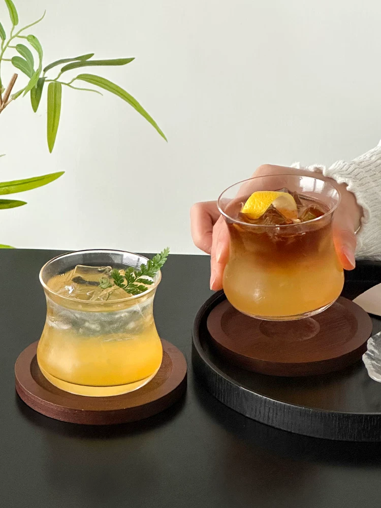 Ly thủy tinh thiết kế độc đáo, ly cà phê hình nón, ly Americano đá, ly cocktail, ly pha chế đặc biệt, ly nước sáng tạo.