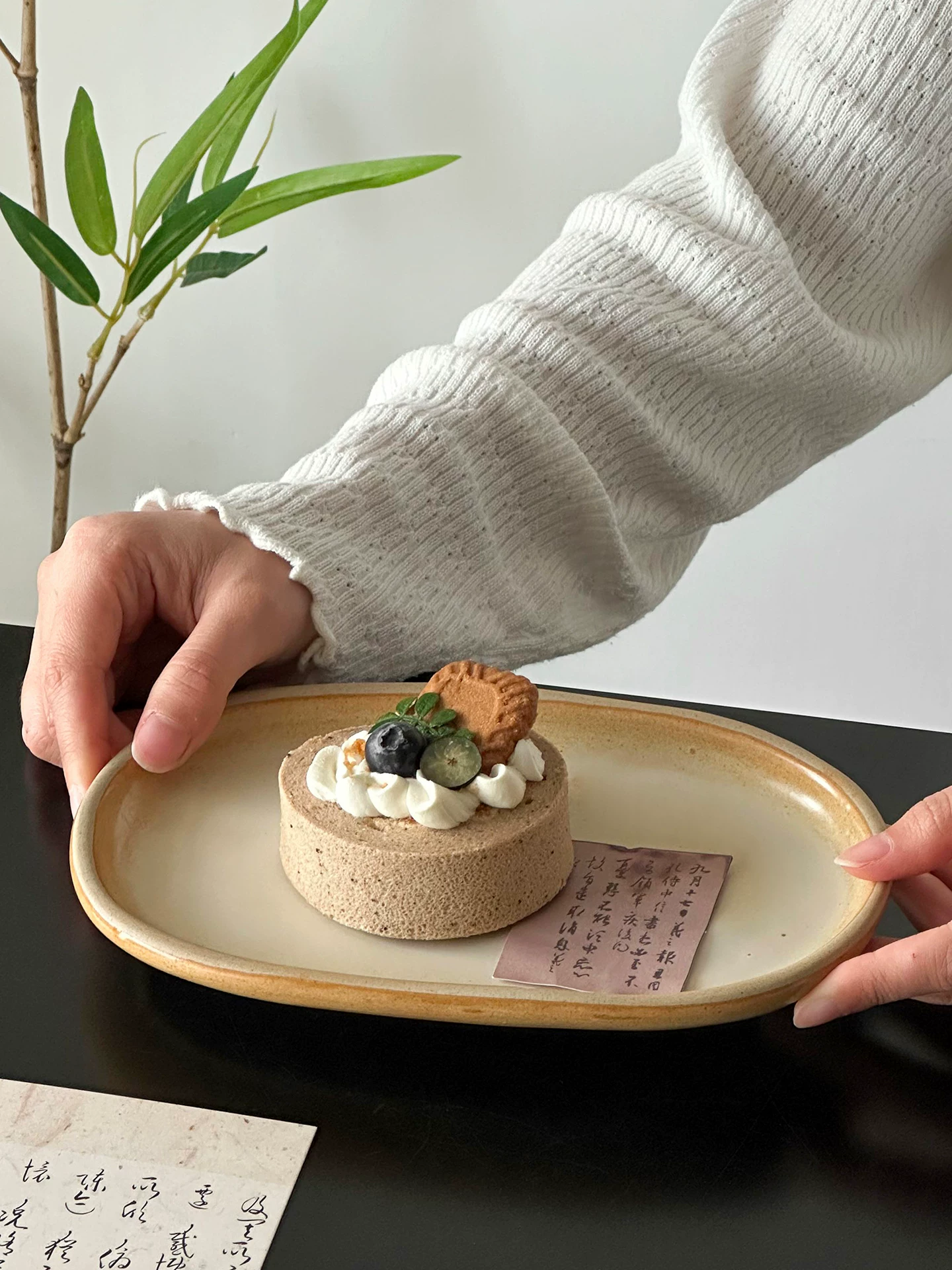 Đĩa sứ cổ điển, đĩa bánh hình bầu dục, đĩa tráng miệng trà chiều tinh tế, đĩa cao cấp và đẹp mắt, đĩa đựng trái cây