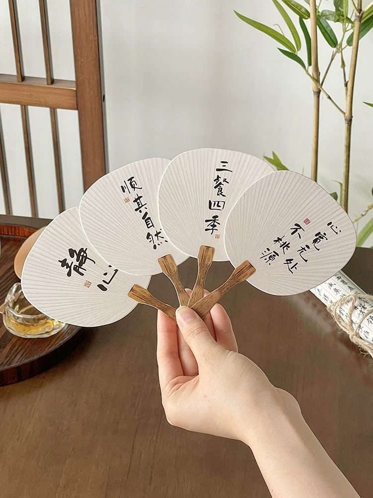 30 món đồ trang trí đồ uống kiểu Trung Quốc, quạt nhỏ thư pháp sáng tạo, đồ trang trí cocktail và cà phê, đồ trang trí cho bàn tráng miệng kiểu Trung Quốc.