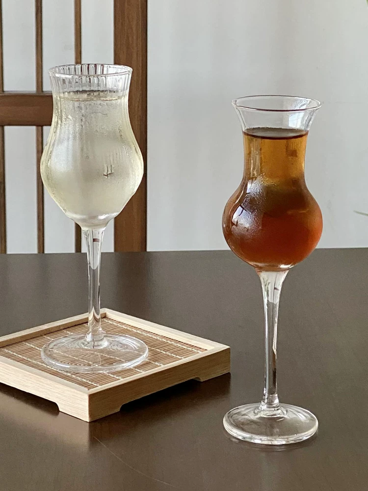 Ly trà cao kiểu Trung Quốc mới, ly rượu tulip, ly nếm thử, ly rượu whisky, ly thơm mùi hương, ly rượu sâm banh sáng tạo.