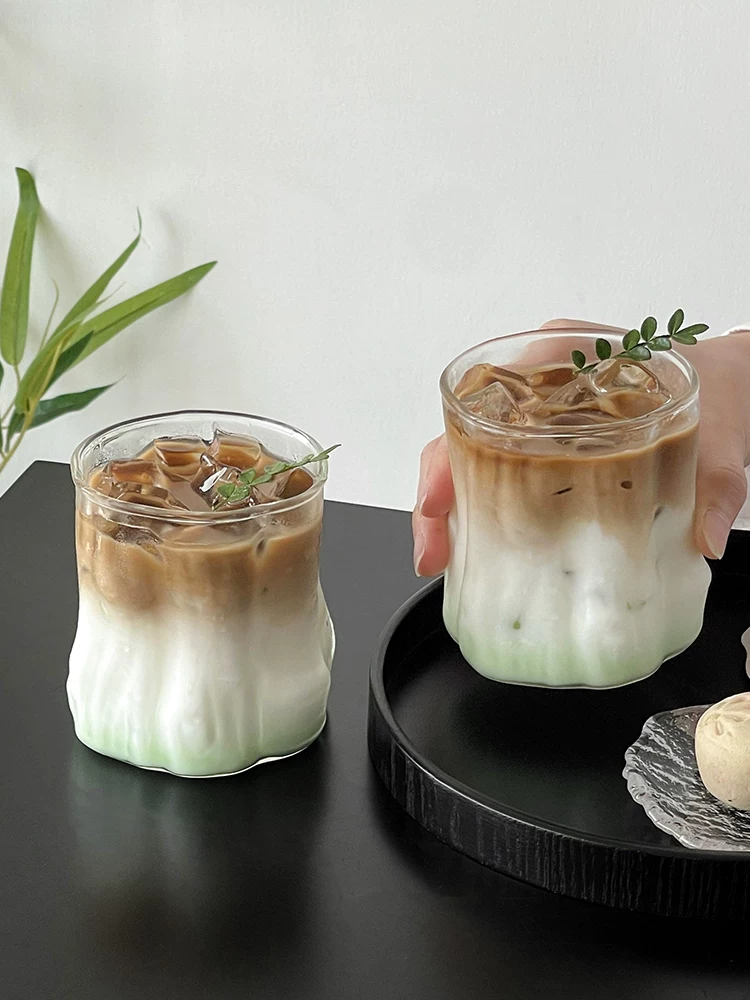 Cốc cà phê sáng tạo cá nhân hóa, cốc latte dừa cổ điển, cốc hình khúc gỗ, cốc nước cao cấp, cốc thủy tinh, cốc uống nước