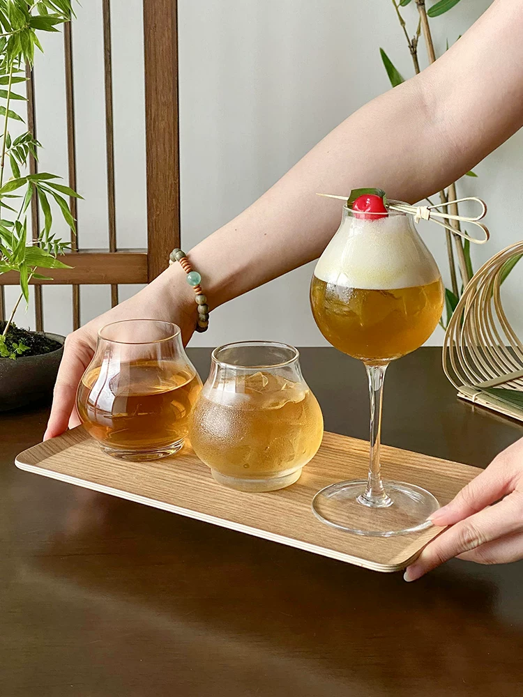 Bộ cốc uống trà một trà ba ly kiểu Trung Quốc mới, cốc thủy tinh theo xu hướng quốc gia, cốc trà, cốc uống nước, cốc rượu tạo không khí, cốc thơm.
