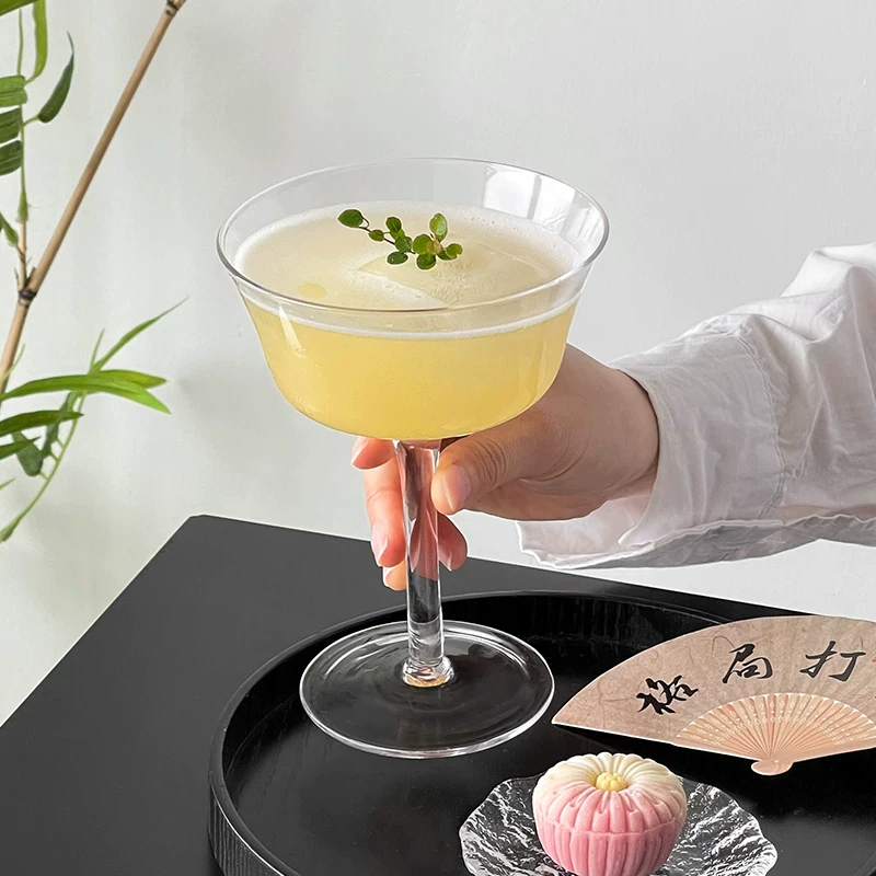 Ly uống rượu miệng rộng kiểu Nhật Bản phiên bản đặc biệt, cốc cổ điển, cốc thủy tinh cao cấp, cốc martini, cốc cocktail, cốc sâm panh.