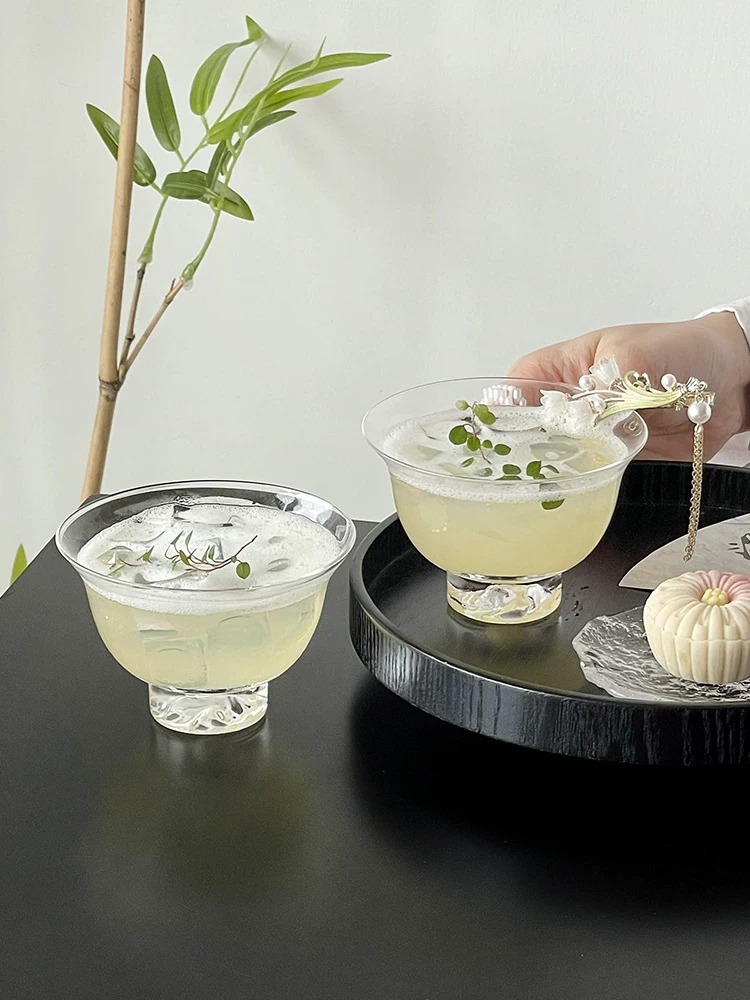 Ly rượu trà núi phong cách Trung Hoa, ly trà kung fu phong cách dân tộc, ly cocktail sang trọng, ly uống cà phê cao cấp.