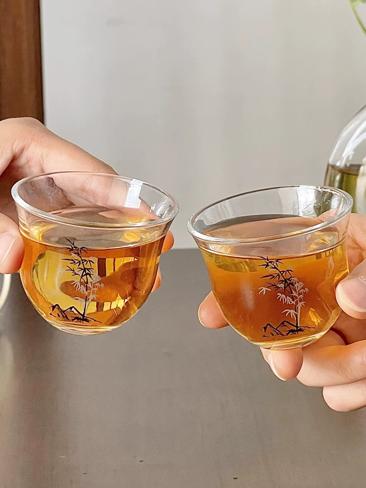 Cốc trà tre cổ điển, cốc trà đơn, cốc trà nhỏ, cốc nếm trà đơn giản, bộ trà Kung Fu dành cho nữ.