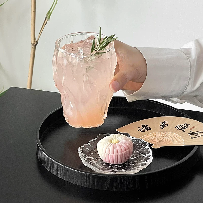 Ly thủy tinh xếp ly thiết kế độc đáo, làm thủ công, chịu nhiệt, dùng làm ly cà phê, ly nước ép, ly đồ uống, ly rượu.