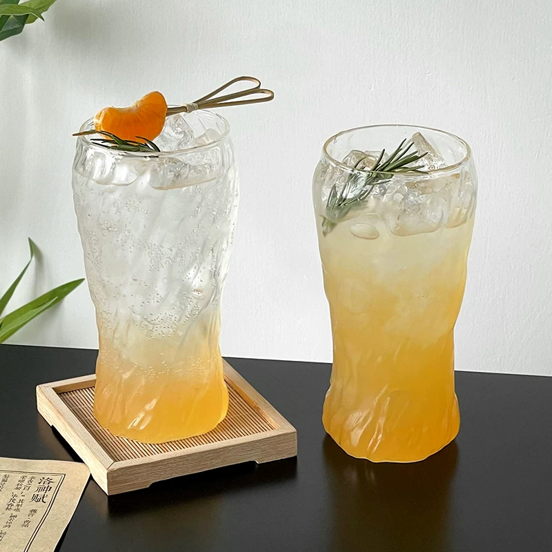 Ly thủy tinh họa tiết nước thiết kế độc đáo, ly uống nước có giá trị thẩm mỹ cao, ly nước ép, ly nước chịu nhiệt độ cao, ly uống nước, ly cà phê.