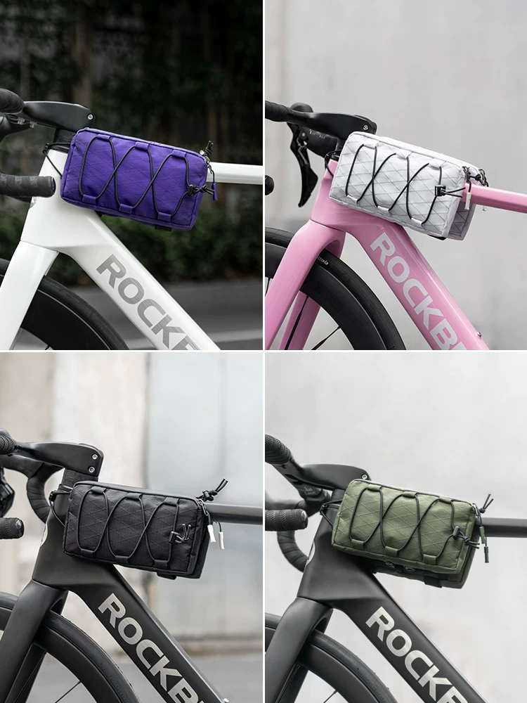 Túi đựng đồ phía trước xe đạp Rock Brothers, túi khung xe đạp leo núi, túi yên xe, thiết bị đạp xe lắp đặt treo