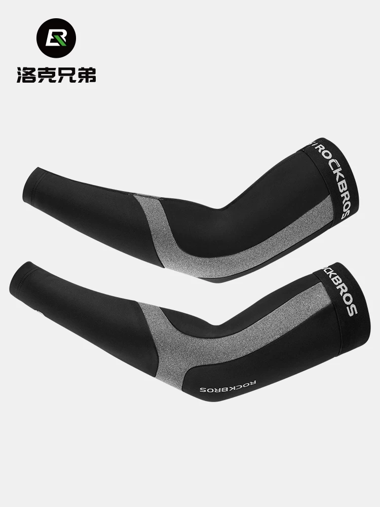 Tất giữ nhiệt và ống bảo vệ chân Rock Brothers dành cho nam và nữ, bảo vệ chân khi chạy bộ mùa thu đông, đồ thể thao đạp xe bằng vải lông cừu.