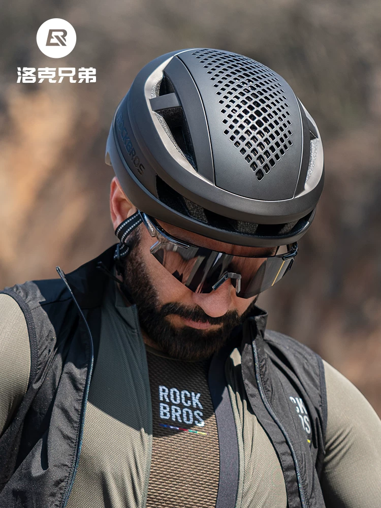 Mũ bảo hiểm xe đạp Rock Brothers mũ bảo hiểm đi xe đạp đúc nguyên khối mũ bảo hiểm an toàn xe đạp leo núi dành cho nam và nữ có đèn đuôi