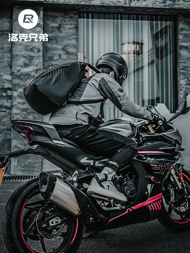 Túi đựng mũ bảo hiểm xe máy Rock Brothers, ba lô xe máy, túi đựng đồ, túi đi xe đi làm phản quang sức chứa lớn