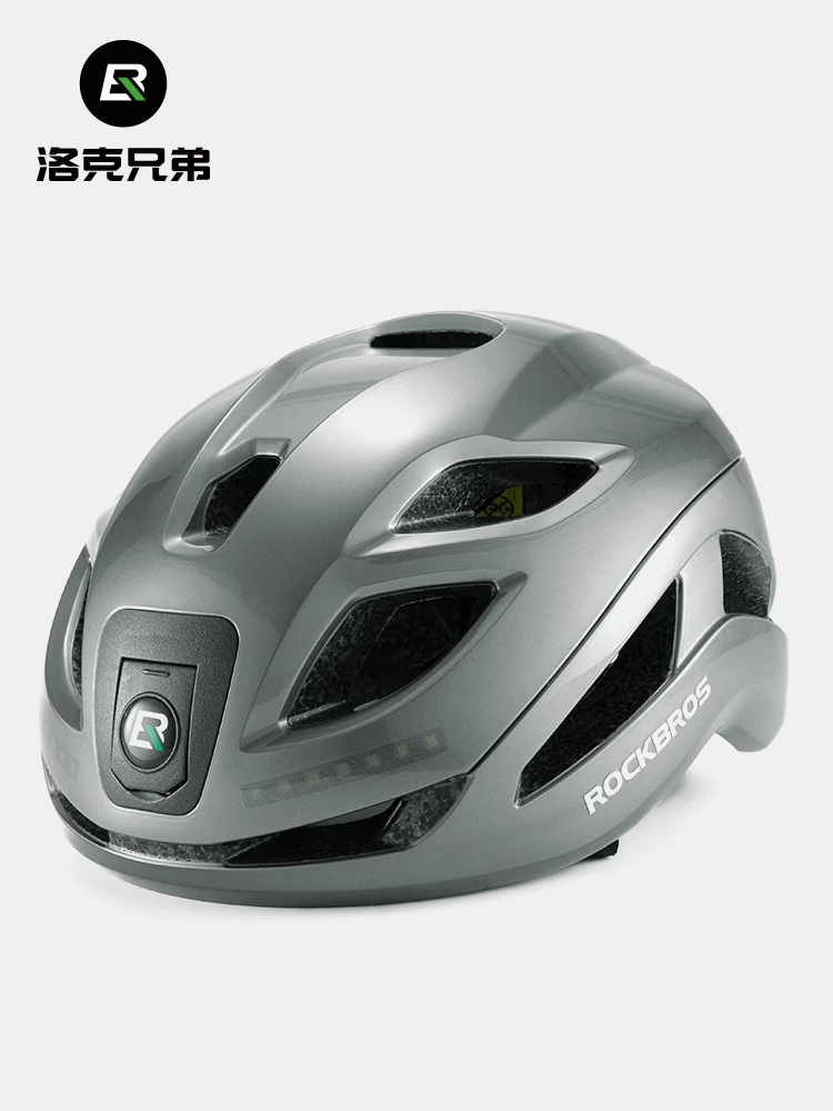 Mũ bảo hiểm đi xe đạp Rock Brothers có đèn xe đạp, đèn trước, đèn hậu, sạc phát sáng, thiết bị xe đạp đường trường và leo núi dành cho nam và nữ