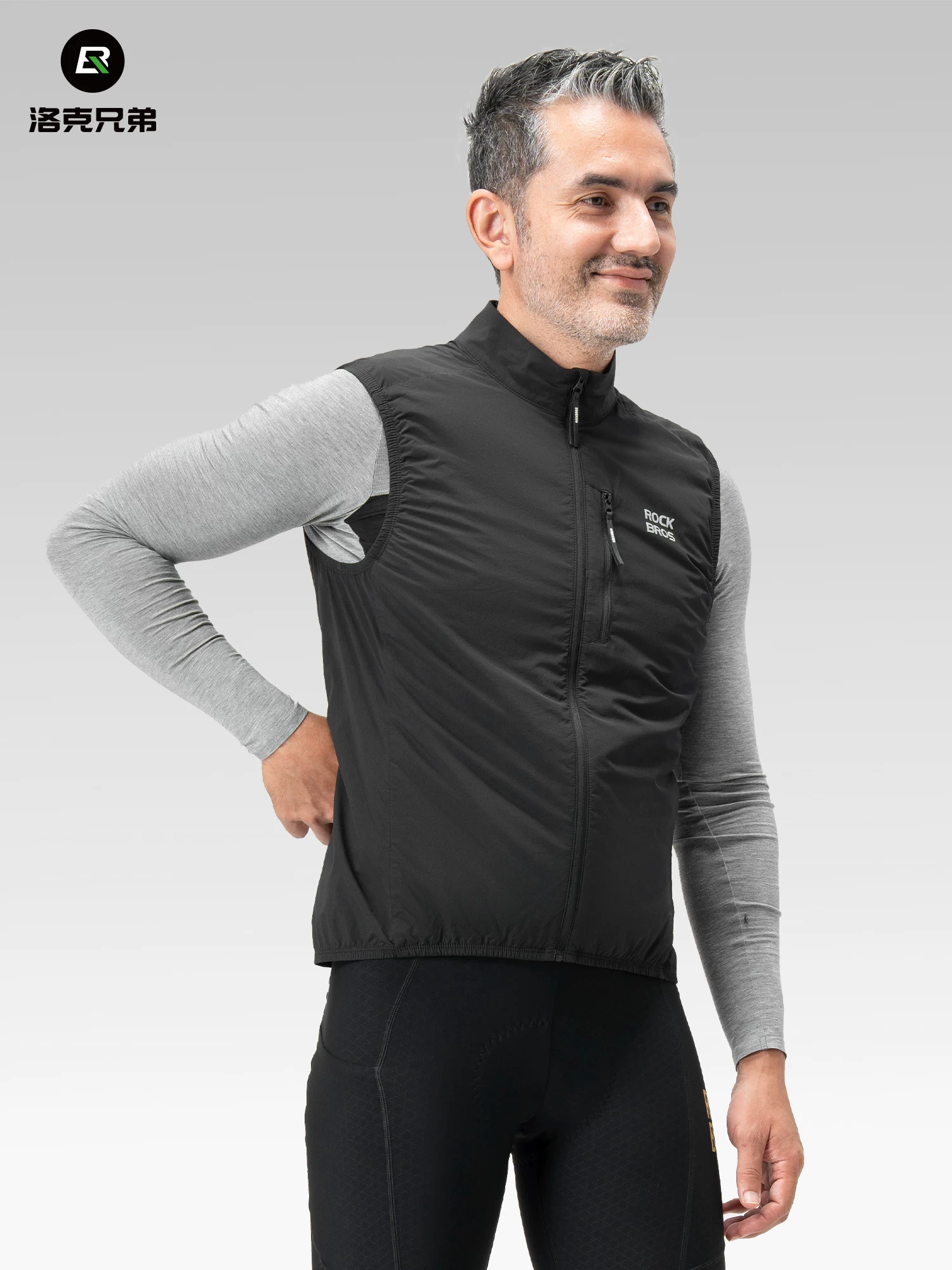 Rock Brothers Đi Xe Đạp Áo Chống Gió 3M Áo Cotton Cách Nhiệt Xe Đạp Đường Bộ Quần Áo Ấm Áo Không Tay Mùa Đông
