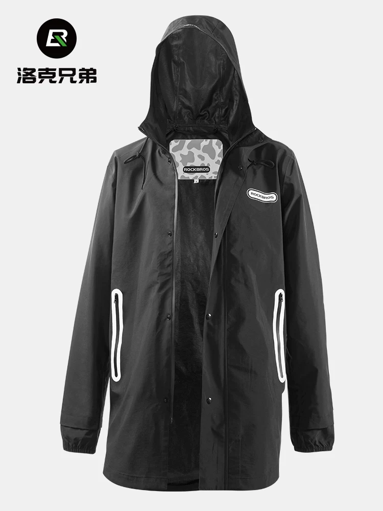 Áo mưa kéo dài dành cho nam và nữ đi xe đạp, xe điện, đi xe máy của Rock Brothers được phủ nhiều lớp chống thấm nước và gió