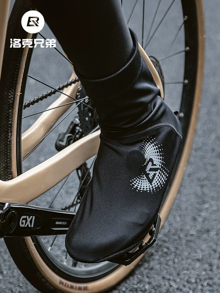 Bao giày đi xe đạp Rock Brothers, phụ kiện giày đi xe đạp đường trường và leo núi ấm áp, chống gió đi xe đạp mùa thu đông cho nam