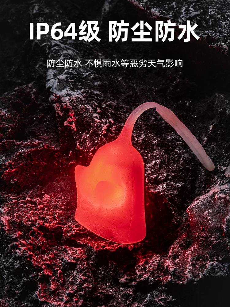 Đèn hậu xe đạp Rock Brothers sạc type-c, đèn cảnh báo khi đạp xe, đi đêm, xe đạp đường trường, xe đạp leo núi, đèn ma cá nhân hóa