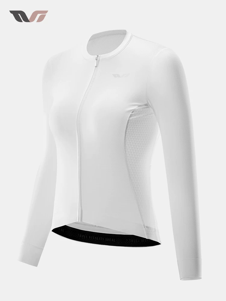 Áo thể thao đạp xe dài tay của Rock Brothers TVI dành cho nữ, nhanh khô, thoáng khí, mùa xuân và mùa hè, quần áo đạp xe đường trường