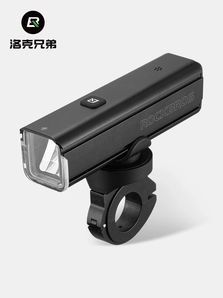 Đèn pha xe đạp điều khiển bằng giọng nói của Rock Brothers để đi xe vào ban đêm, đèn pin sạc ánh sáng mạnh, thiết bị đi xe đạp đường trường và leo núi