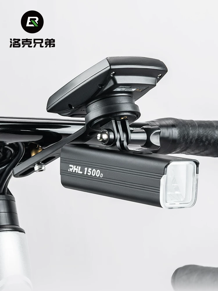 Giá đỡ mở rộng tay lái tích hợp máy tính cho xe đạp Rock Brothers, giá đỡ đèn xe đạp, giá đỡ camera thể thao, phụ kiện giá đỡ