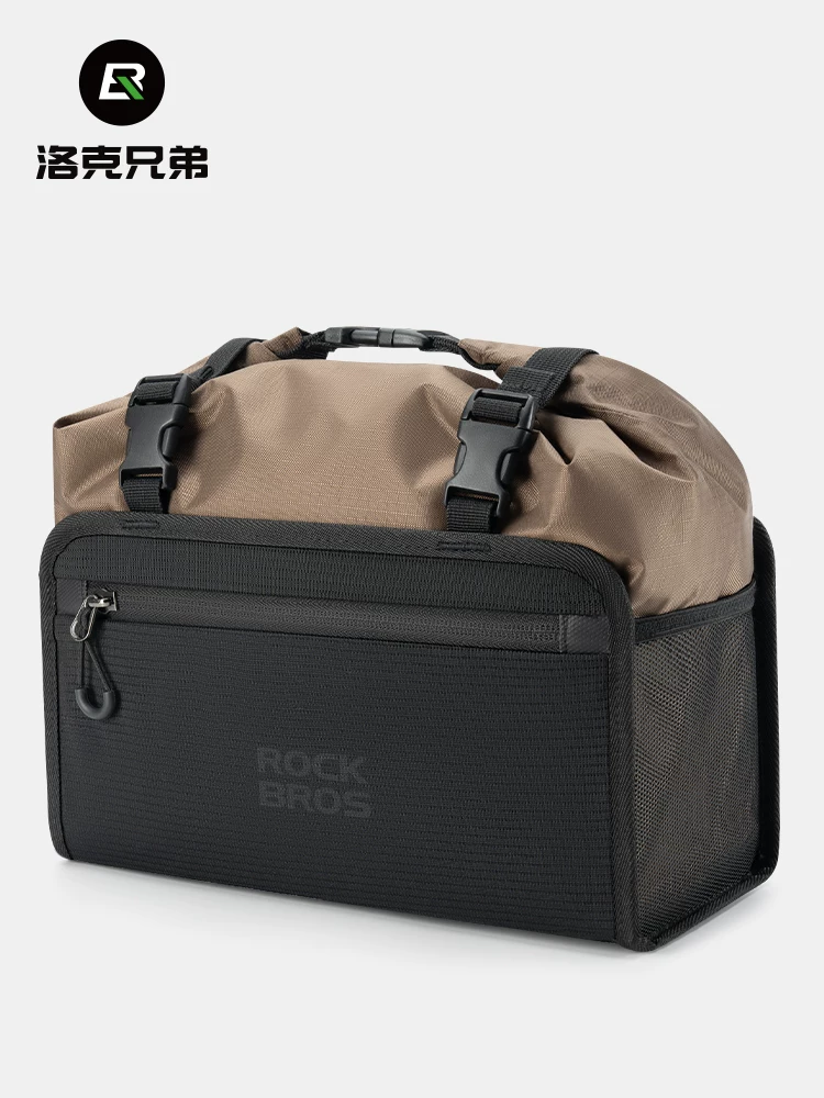 Túi đựng xe đạp chống nước Rock Brothers túi đựng tay lái phía trước túi gấp chia đôi túi đựng tay lái phía trước túi đi xe đạp leo núi đường bộ