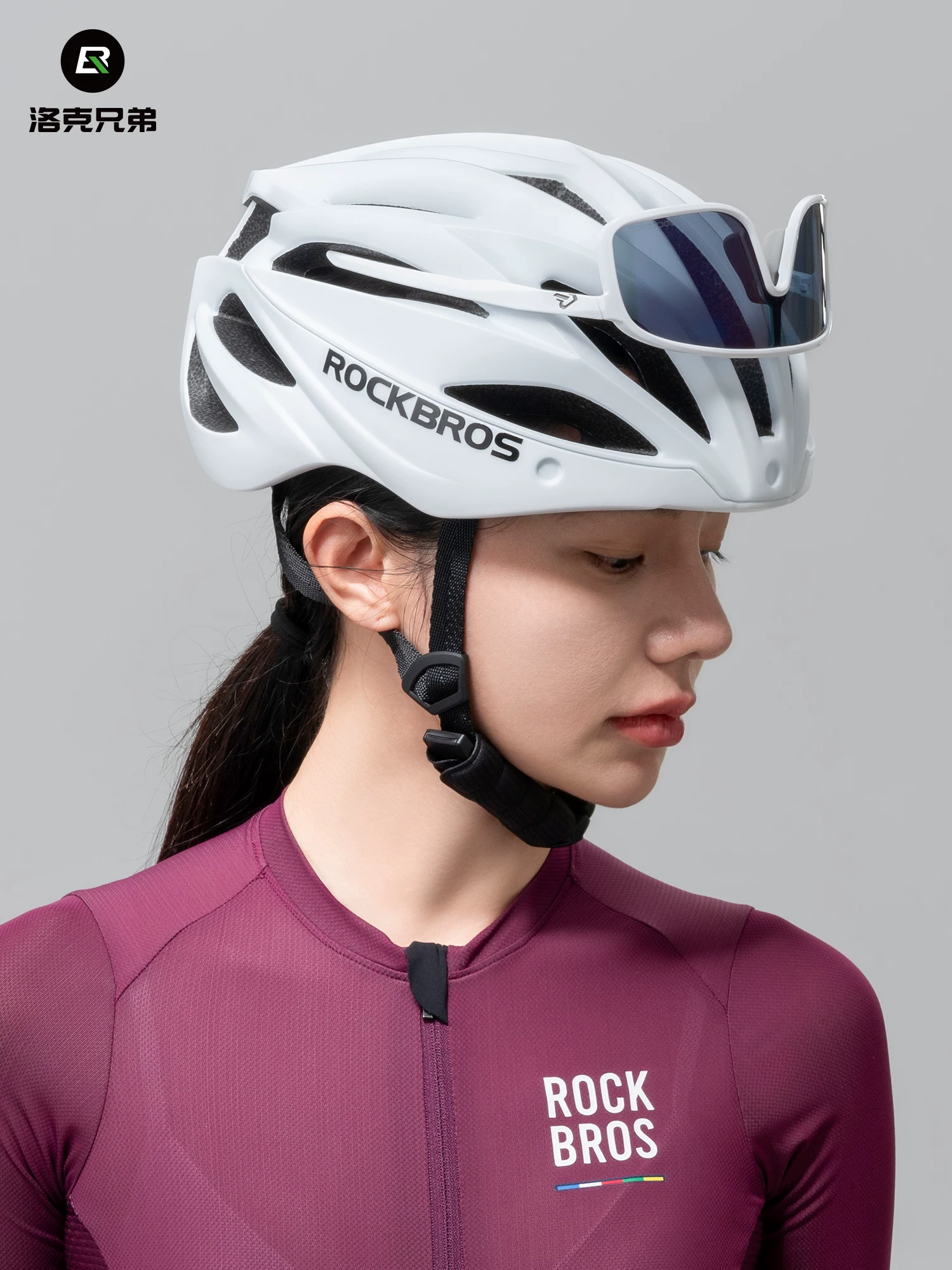 Mũ bảo hiểm xe đạp Rock Brothers mũ bảo hiểm đi xe đạp đúc nguyên khối có kính bảo hộ mũ bảo hiểm xe đạp leo núi đường bộ dành cho nam và nữ