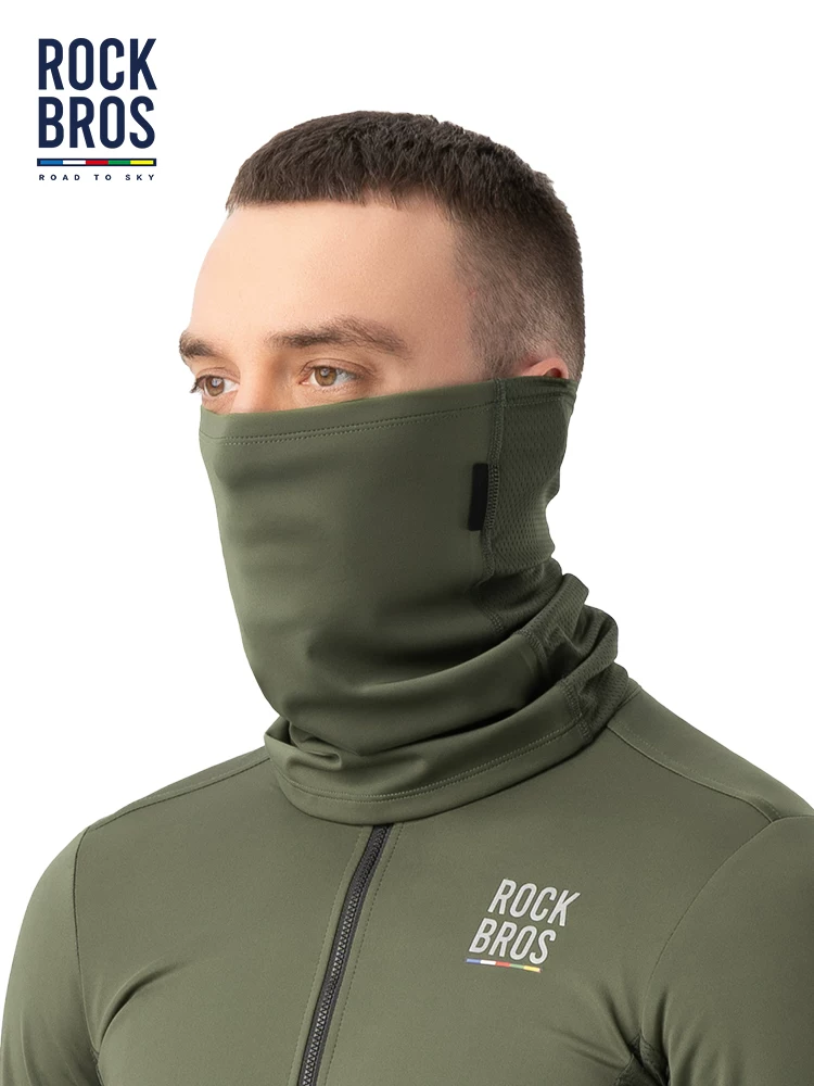Khăn quàng cổ giữ ấm bằng lông cừu, chống gió, chống lạnh Rock Brothers Sky Road Series dành cho nam và nữ khi đi xe đạp ngoài trời mùa đông