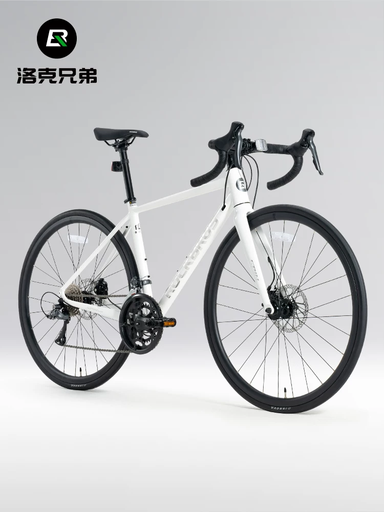 Xe đạp đường trường Rock Brothers chống gió, phanh đĩa, dùng cho đi làm và đua xe, xe đạp hợp kim nhôm nhẹ, tay lái cong dành cho người lớn.