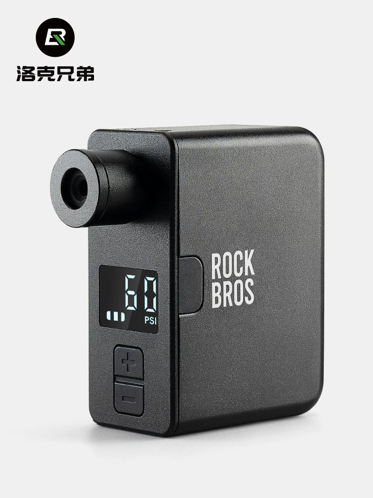 Máy bơm không khí áp suất cao Rock Brothers xe đạp đường núi di động van Mỹ/Pháp máy bơm xe điện mini