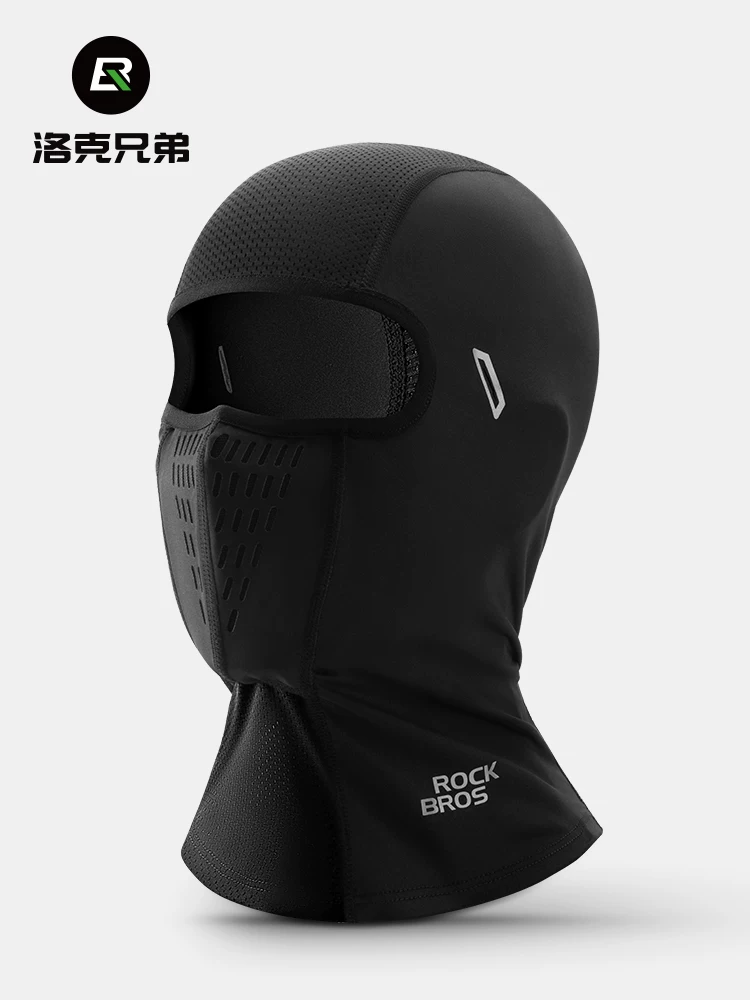 Mũ trùm đầu chống nắng đi xe đạp Rock Brothers, mặt nạ che kín mặt đi xe máy, chất liệu COOLMAX, khăn quàng cổ ngoài trời mùa xuân hè dành cho nam và nữ