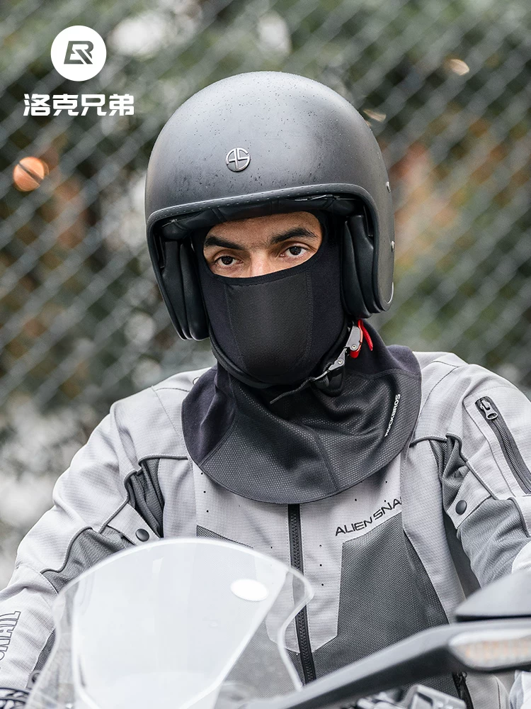 Khăn giữ ấm cổ đi xe đạp Rock Brothers, chất liệu fleece, dành cho nam và nữ, mùa thu đông, chống gió, che kín mặt