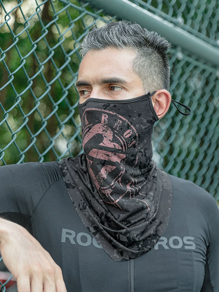 Khăn che mặt đa năng Rock Brothers chống nắng, chất liệu vải lụa đá, unisex, dùng cho mùa hè, đi xe máy, xe đạp, bảo vệ cổ, phụ kiện đi xe