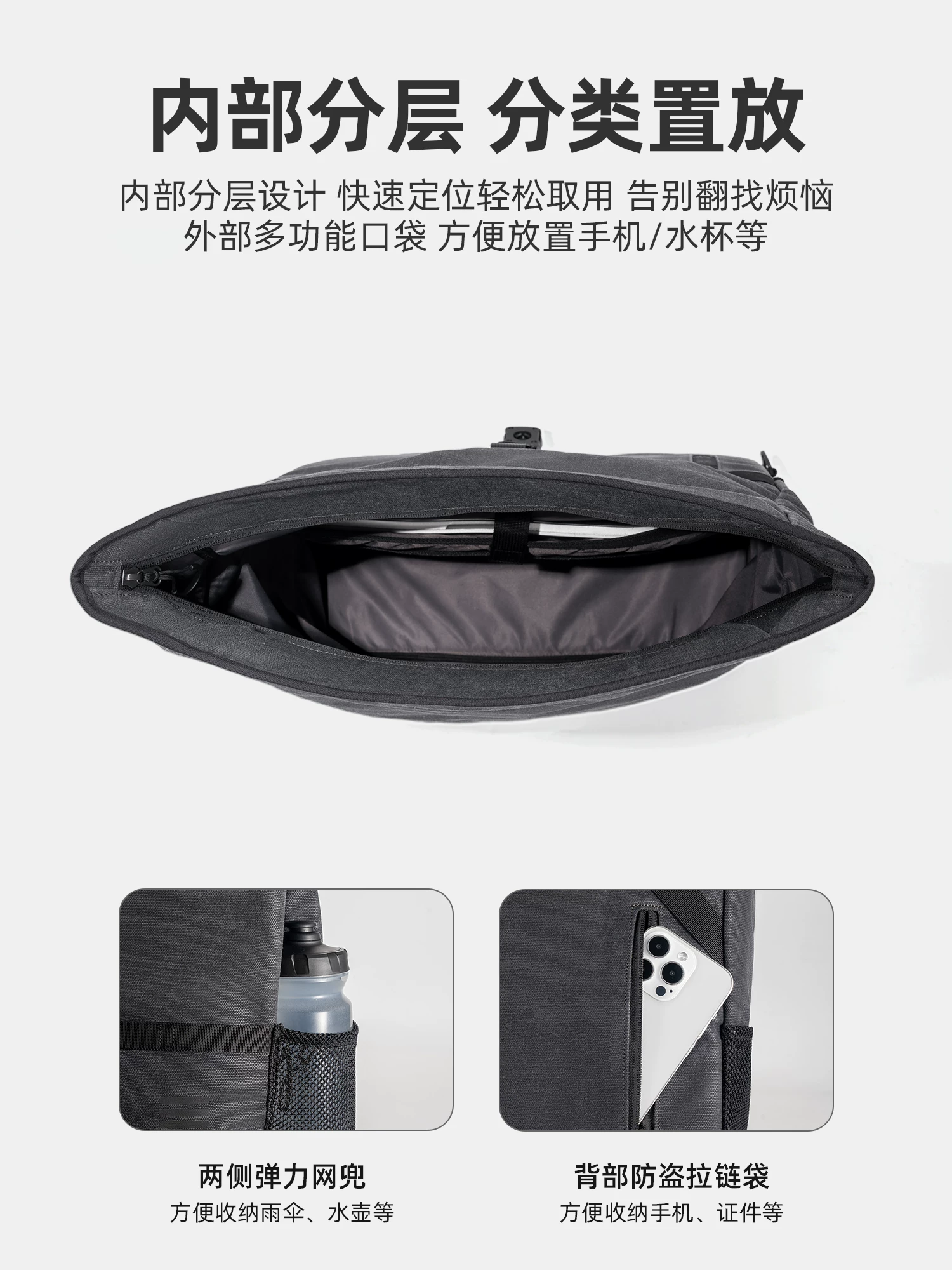 Túi đeo trước xe đạp gấp nhỏ Rock Brothers, túi đeo chéo, túi gắn tay lái, đi xe đạp ngoài trời, unisex, phong cách retro, du lịch thành phố