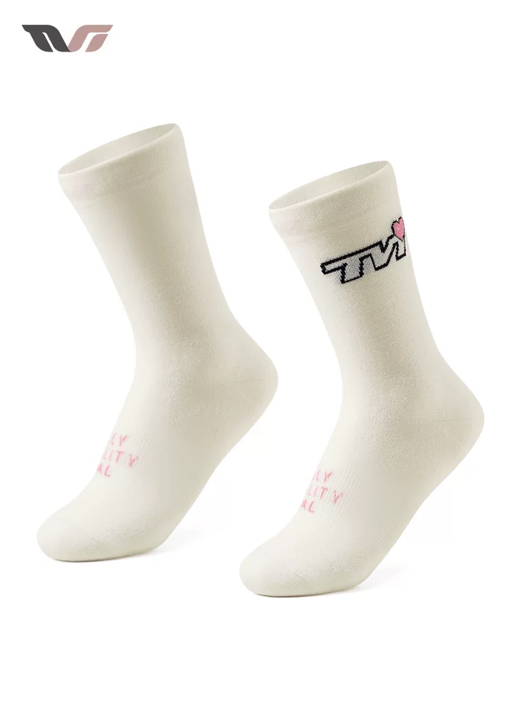 Rock Brothers TVI series tất len ​​đi xe đạp đường trường và xe đạp leo núi tất thể thao đến giữa bắp chân thoáng khí phong cách dành cho nữ