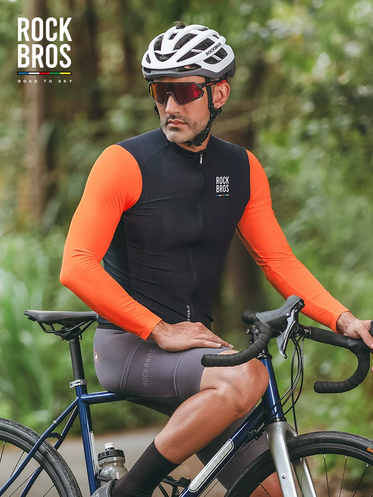 Rock Brothers Sky Road Series Mountain Road Bike Áo đi xe đạp Áo dài tay nam Áo thể thao mùa hè