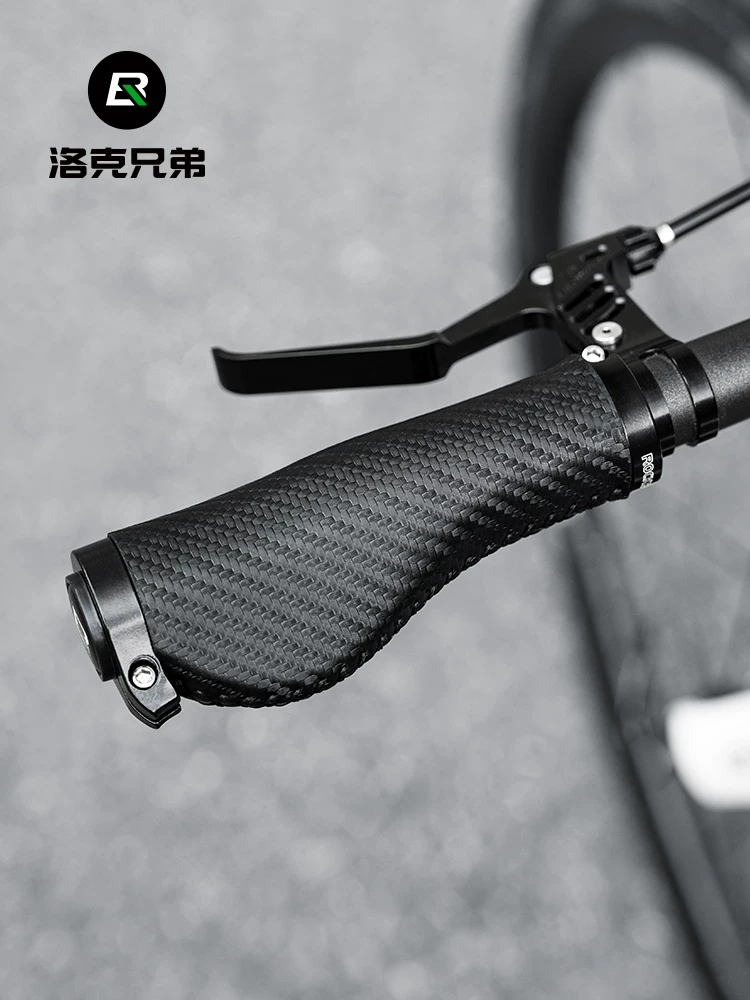 Tay cầm xe đạp leo núi Rock Brothers, tay lái xe đạp thoải mái có khả năng hấp thụ sốc, tay cầm chống trượt để đi lại
