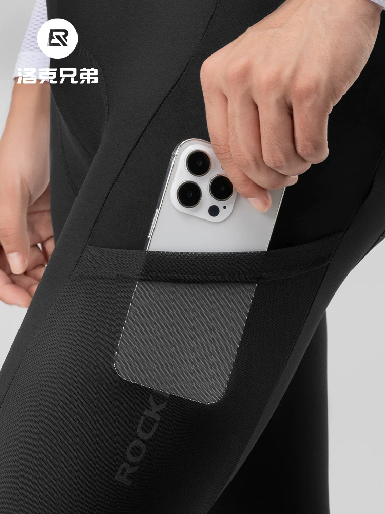 Quần đi xe đạp ba phần tư Rock Brothers mùa thu đông ngoài trời dành cho nam và nữ quần đi xe đạp đường trường ấm áp bằng lông cừu