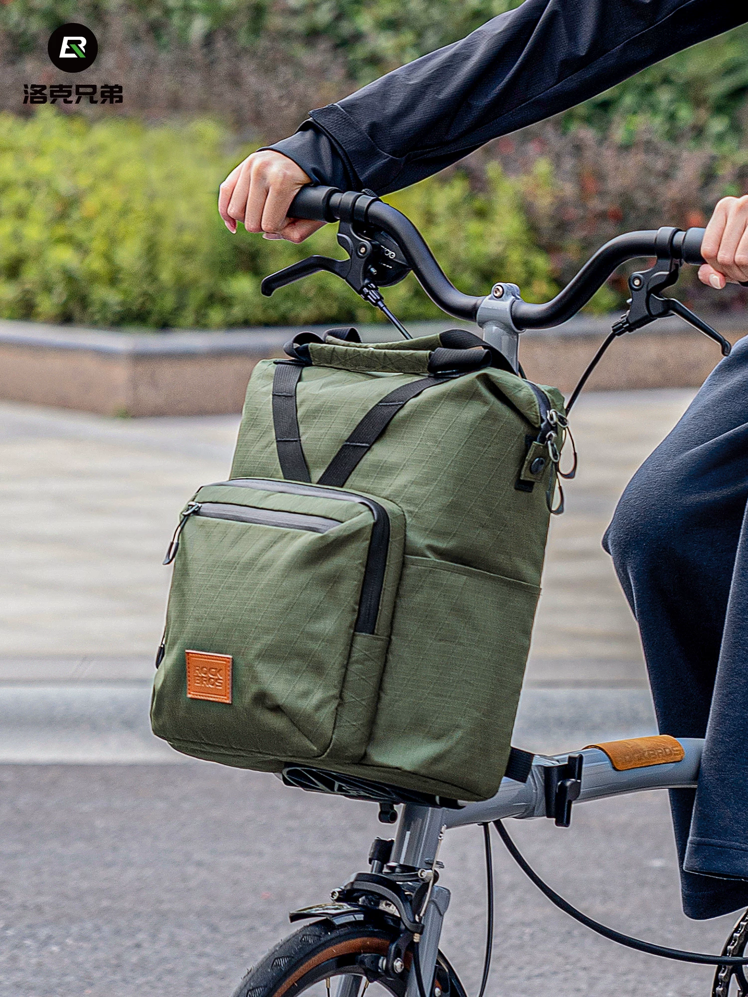 Ba lô xe đạp gấp Rock Brothers Ba lô đi xe đạp đô thị Xe đạp vải nhỏ Unisex Túi du lịch thể thao ngoài trời