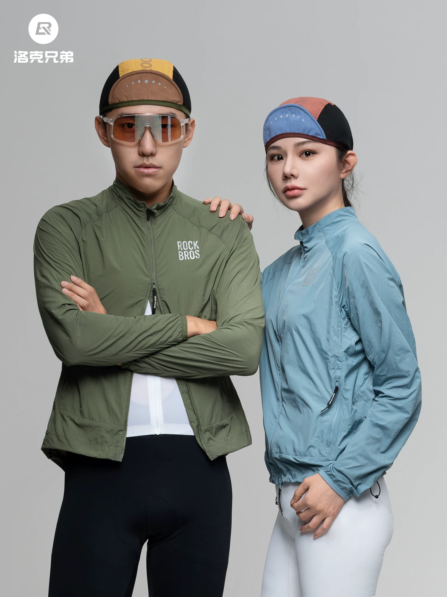 Áo khoác gió đi xe đạp Rock Brothers thoáng khí xe đạp đường trường chống gió dài tay áo khoác đi xe đạp cho nam và nữ mùa xuân, mùa thu và mùa đông