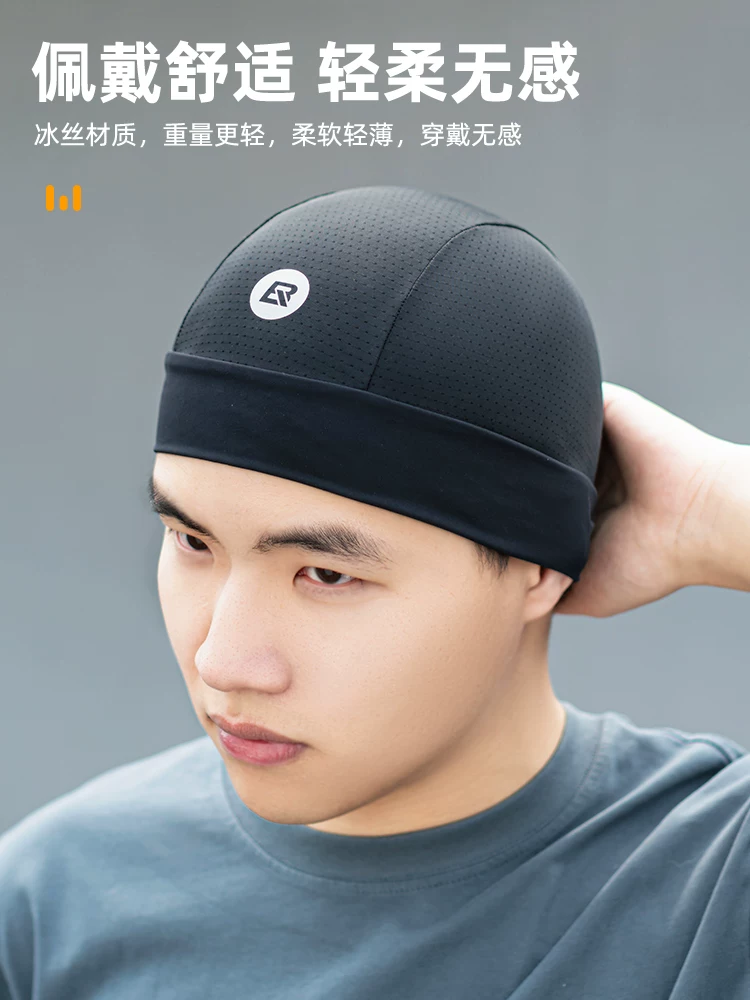 Mũ đi xe đạp bằng lụa đá Rock Brothers dành cho nam và nữ, mũ che nắng, lớp lót mũ bảo hiểm xe máy, khăn trùm đầu cho mùa hè