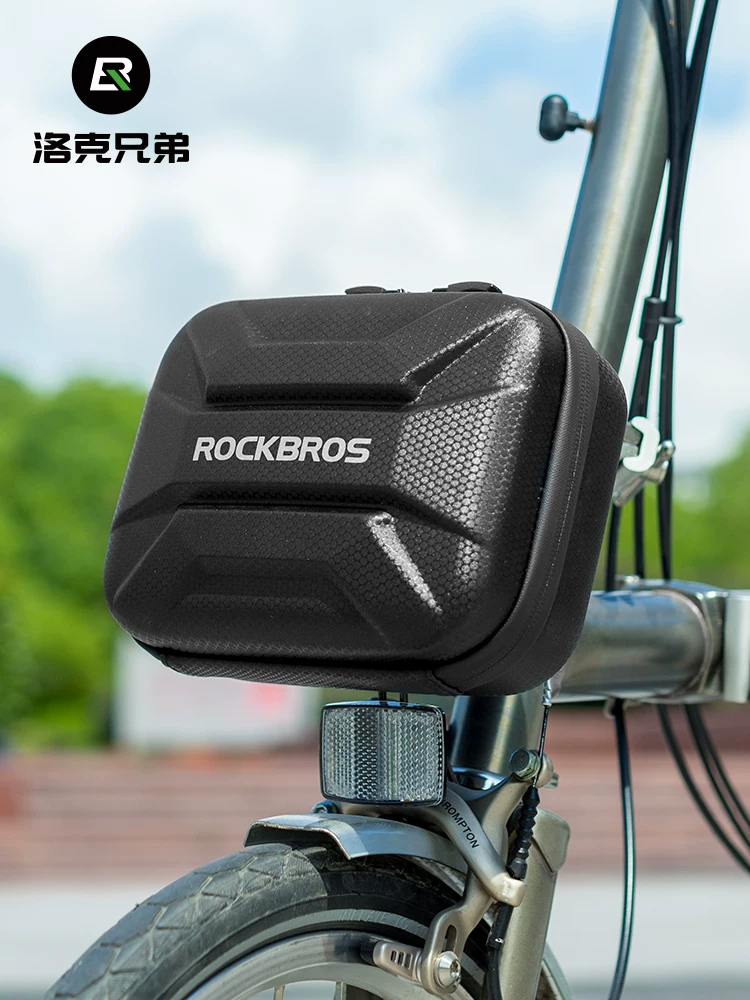 Túi đựng xe đạp gấp Rock Brothers, túi nhỏ, vỏ cứng, túi trước xe đạp, túi ghi đông xe đạp, túi đựng đồ, phụ kiện