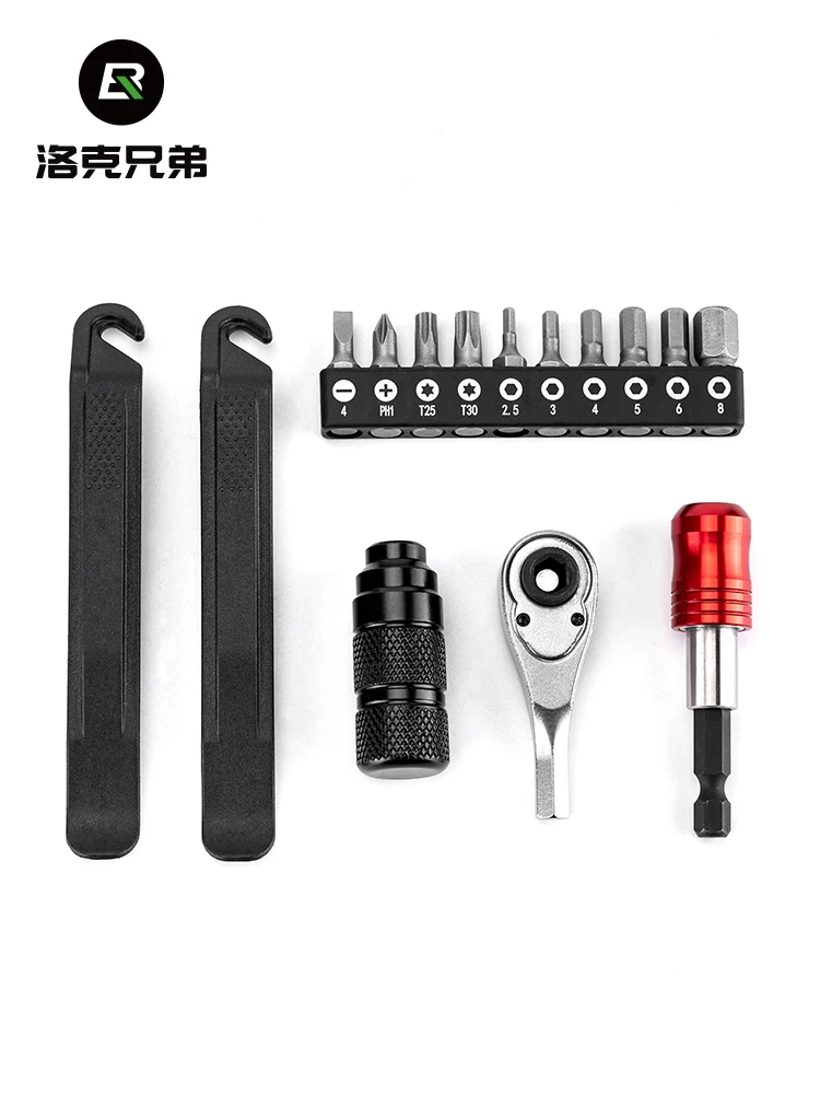 Rock Brothers hộp đựng dụng cụ sửa chữa xe đạp xe đạp leo núi xe đạp đường bộ cờ lê bánh cóc ổ cắm bộ dụng cụ đa chức năng