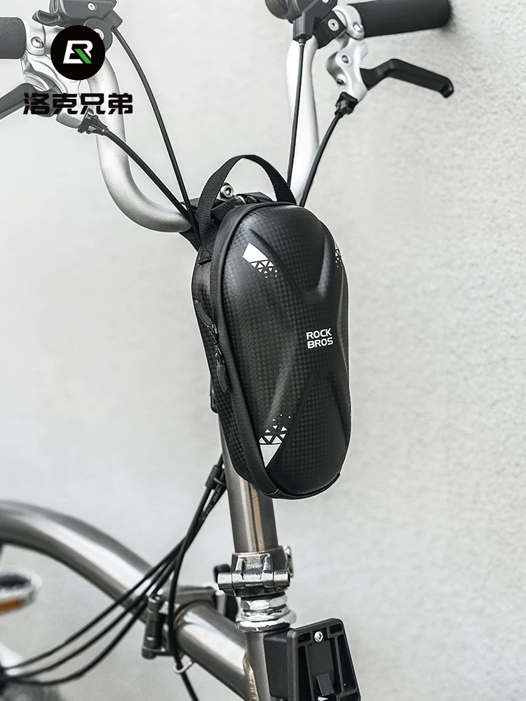 Túi đựng xe đạp gấp Rock Brothers, túi xe đạp vỏ cứng, túi khung xe phía trước, túi khung xe nhỏ bằng vải, phụ kiện xe đạp, đồ dùng đạp xe