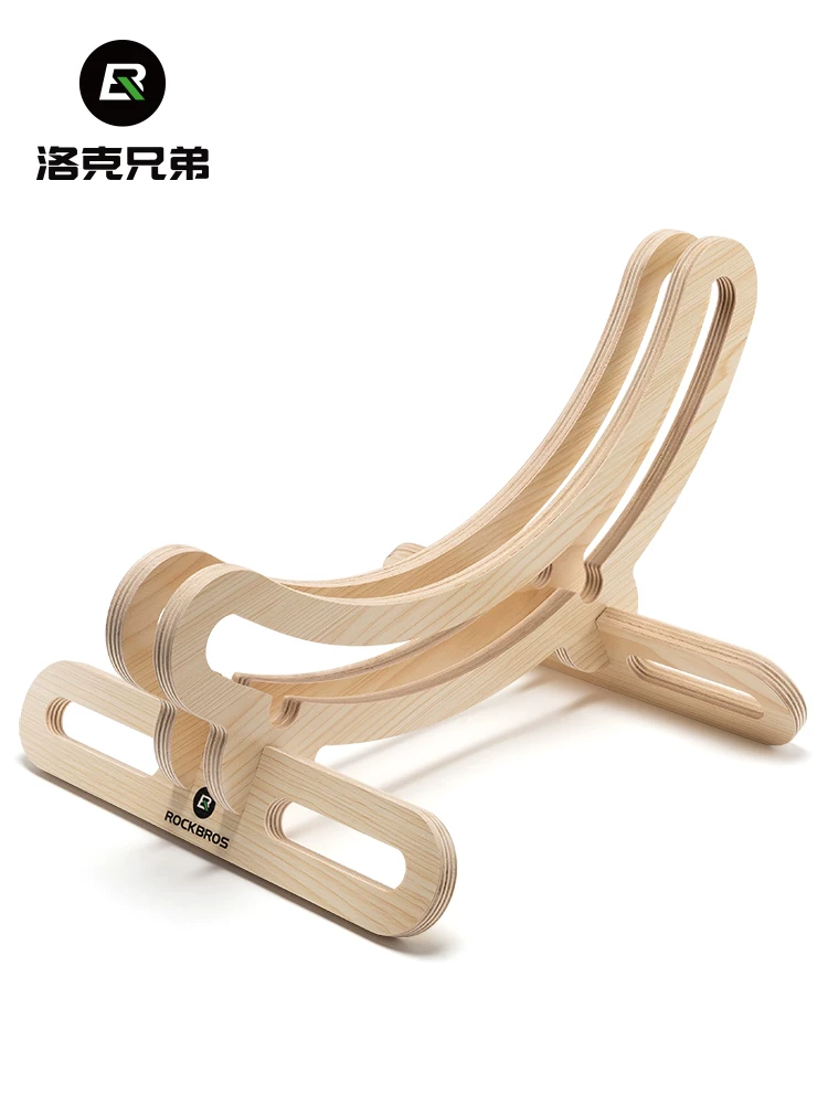 Giá để xe đạp Rock Brothers, giá đỡ bằng gỗ, chân đế cố định, giá đỡ xe đạp dùng trong nhà