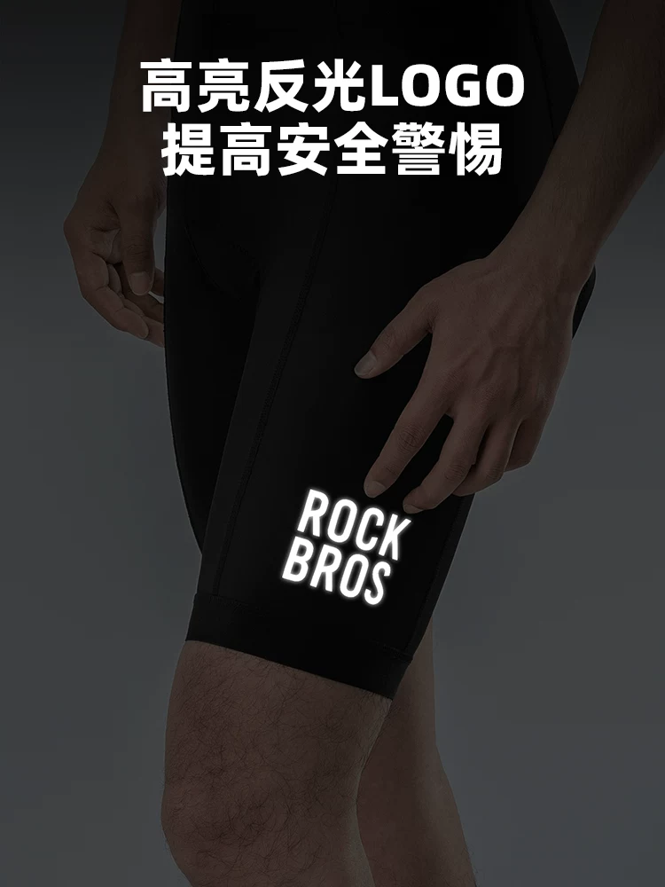 Quần short đi xe đạp Rock Brothers dành cho nam và nữ, quần đi xe đạp leo núi và đường trường có đệm xốp, phụ kiện trang phục đi xe đạp cho mùa hè.